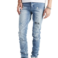 Clayton Jean - Distressed White Paint