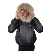 Women's Butter Cream Elegance Leather Jacket