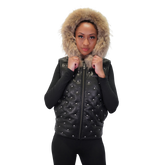 Studded Sophistication Leather Vest