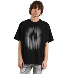Colin Oversized Tee - Black Etched Monogram