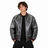 AL Gator Leather Bomber