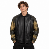 Artistry and Edge Hand-Painted Bomber