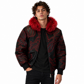 Crazy AL Fur Hood Bomber
