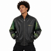 Artistry and Edge Hand-Painted Bomber