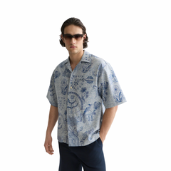Scotch & Soda x Royal Deft Loose Short Sleeved Jacquard Shirt