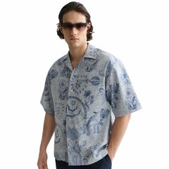 Scotch & Soda x Royal Deft Loose Short Sleeved Jacquard Shirt