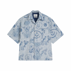 Scotch & Soda x Royal Deft Loose Short Sleeved Jacquard Shirt
