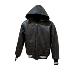 Kids' Majnoon Leather Bomber
