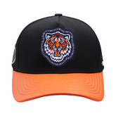 MLB Detroit Tigers DIY Pick Stitch Leather Pinch Front Strapback