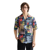 Relaxed-Fit Tencel All-Over Printed Short-Sleeved Shirt