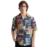 Relaxed-Fit Tencel All-Over Printed Short-Sleeved Shirt