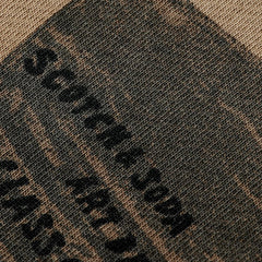 Loose-Fit Overdyed All-Over Printed Hoodie