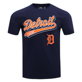 Detroit Tiger's Script Tail Men's Tops