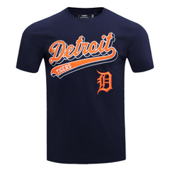 Detroit Tiger's Script Tail Men's Tops