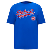 Detroit Pistons Script Tail Men's Tops