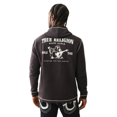 Hooded Flatlock Henley T-Shirt