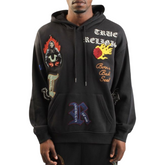 Patch Embroidery Pullover Hoodie