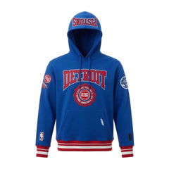Detroit Pistons Crest Emblem Rib Fleece Pullover Hoodie