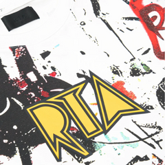 Liam Short Sleeve T-Shirt | White Graffiti