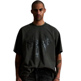 Colin Oversized Short Sleeve T-Shirt | Olive Cyber Sigilism
