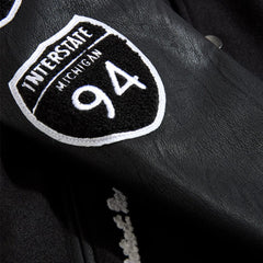 Kids 313 Varsity Jacket (Black)