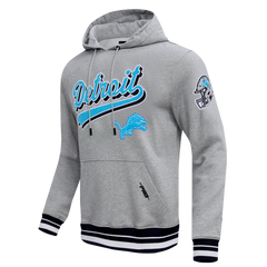 NFL Detroit Lions Script Tail Men’s Rib Fleece Pullover Hoodie