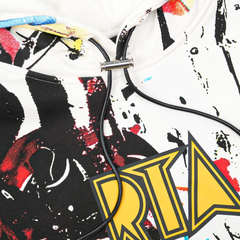 Dion Hoodie - White Graffiti