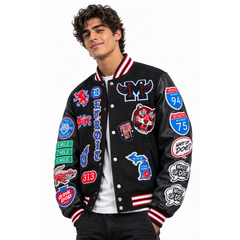 Big Men’s Motown Varsity Jacket (Pistons)