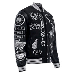 Big Men’s Motown Varsity Jacket (Gray Shadow)