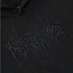 Jordan Oversized Hoodie - Black Cyber Sigilism