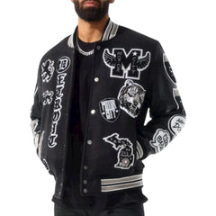 Big Men’s Motown Varsity Jacket (Gray Shadow)
