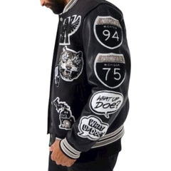 Big Men’s Motown Varsity Jacket (Gray Shadow)