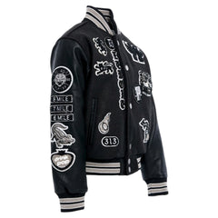 Big Men’s Motown Varsity Jacket (Gray Shadow)