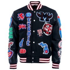 Big Men’s Motown Varsity Jacket (Pistons)