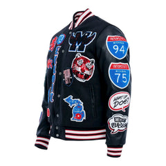 Big Men’s Motown Varsity Jacket (Pistons)