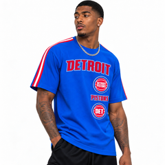 Detroit Pistons Retro Classic Striped Tee