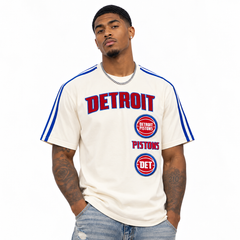 Detroit Pistons Retro Classic SJ Striped Tee