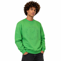 Embossed Crewneck Sweatshirt