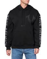 Relaxed Studded Pullover Hoodie