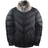 V Luxe Nylon Bomber