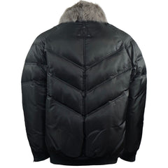 V Luxe Nylon Bomber