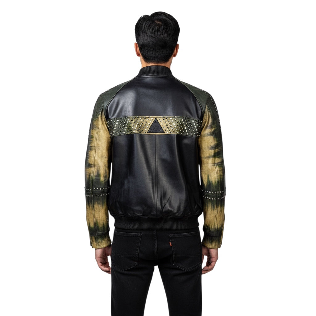 Artistry and Edge Hand-Painted Bomber
