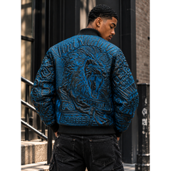 Unchained Embroidered Leather Jacket