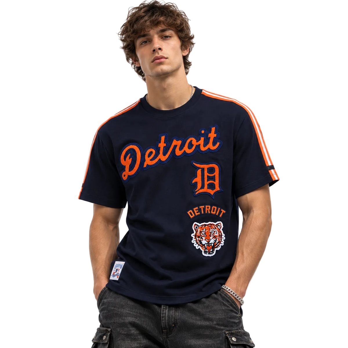 Detroit Tiger's Retro Classic Men's Striped Top
