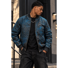 Unchained Embroidered Leather Jacket