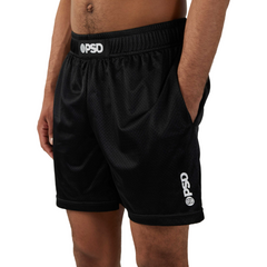 Black Active Solid Shorts