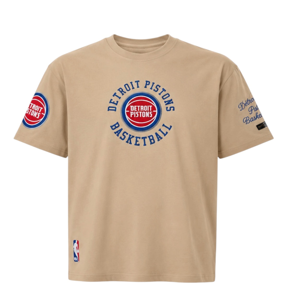 Detroit Pistons Short Sleeve Hybrid Tee