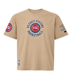 Detroit Pistons Short Sleeve Hybrid Tee