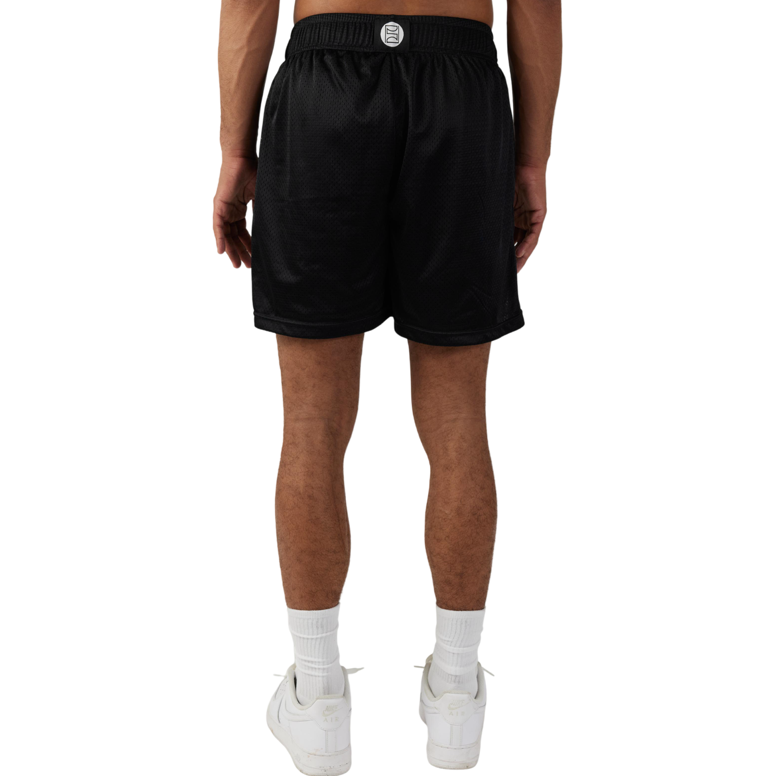 Black Active Solid Shorts