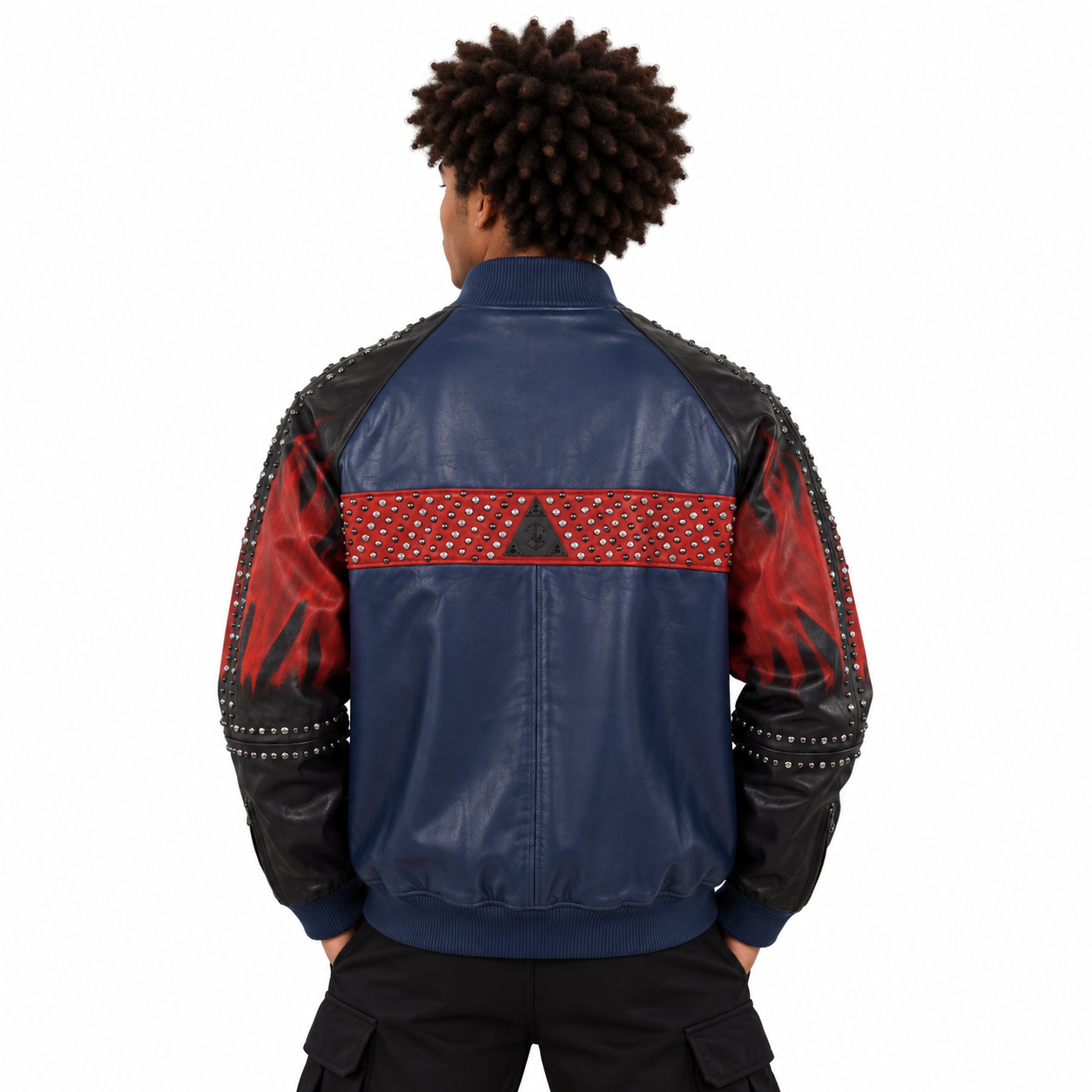 Artistry and Edge Hand-Painted Bomber